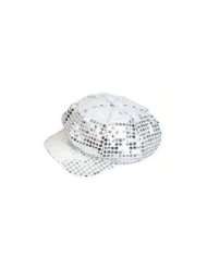 Sequin Newsboy Hat Diva Hat Select Color silver