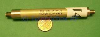 RF IF microwave low pass filter, 2.1 GHz, 2100 MHz data  