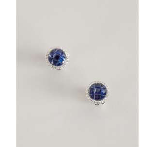 Armadani sapphire and diamond Illusion post earrings