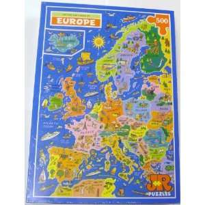  Jr Jigsaws   Picture Map Puzzle Of Europe: Toys & Games