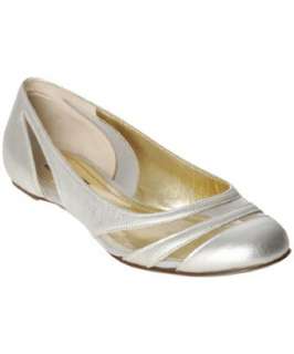 Dolce & Gabbana silver leather and PVC ballet flats   up to 70 