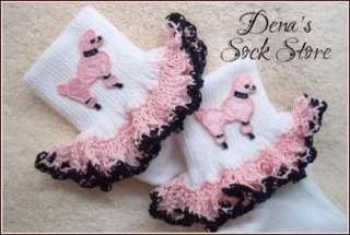 Pageant Crocheted 3 Layers of Ruffle Lace Custom Socks  