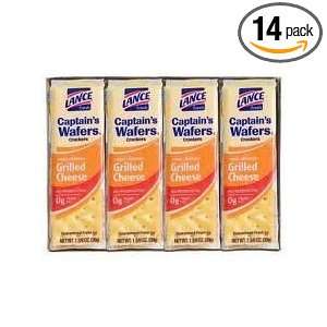 Lance Captains Wafers Grilled Cheese Crackers, 8 individual packs per 