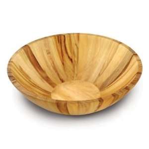 Enrico Camphor Wood Colonial Serving Bowl with Salad Hands  