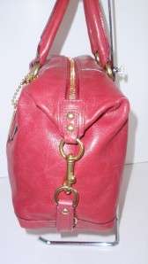 Coach Madison Cherry Sabrina Leather Satchel 12937 Handbag Red $358 
