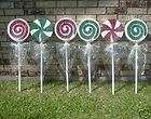 Christmas Outdoor Yard Decorations Lollipops / Yard Art