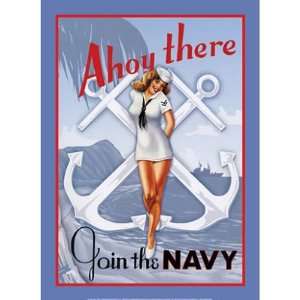  Ahoy There Join The Navy Sailor Sexy Girl Retro Vintage 