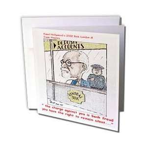: Londons Times Funny Society Cartoons   Bank Freud   Greeting Cards 