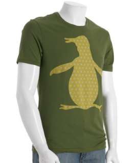 Original Penguin chive cotton pattern logo t shirt   