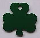 Double Sided Pet ID Tag Green Shamrock Dog Tag Fast Ssh