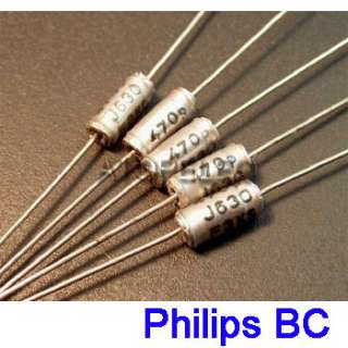 20pcs Philips Tin Film Axial Capacitors 470pF/630V 5%  