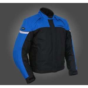 Tourmaster Jett 3 Mens Motorcycle Jacket Blue/Black Small S 8756 0302 