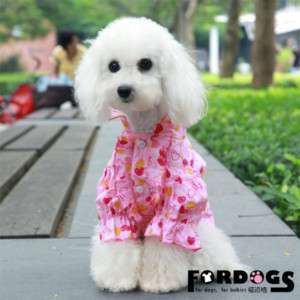 Pet Dog Clothes Puppy Fasion Royal Princess Pink Shirt  