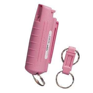 Sabre Pink Pepper Spray Keychain Case Self Defense Hot  