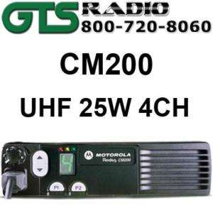 MOTOROLA RADIUS CM200 UHF 25W 4 CH MOBILE 2 WAY RADIO  