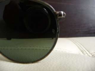 RAY BAN Vintage Small Round Metal Sunglasses B&L USA W1576  