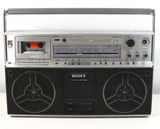 Vintage SONY CFS F5 Ghetto Blaster BOOMBOX Stereo Cassette Recorder 
