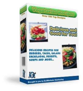 100 + DELICIOUS VEGETARIAN RECIPES GOOD FOR YOU CD ROM  