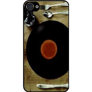 Rikki KnightTM Record LP Dinner Plate Black Hard Case Cover for Apple 