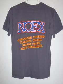   NOFX sm SHIRT europe early 1990s 90s Screen Stars punk rock candy bar