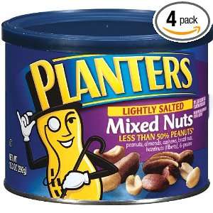 Planters Mixed Nuts, Lightly Salted, 10.3 Ounce (Pack of 4)  