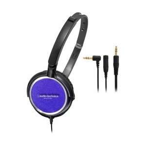  Blue Portable Stereo Headphones Electronics