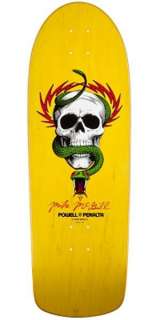   Peralta Mike McGill SKULL AND SNAKE Skateboard Deck YELLOW  