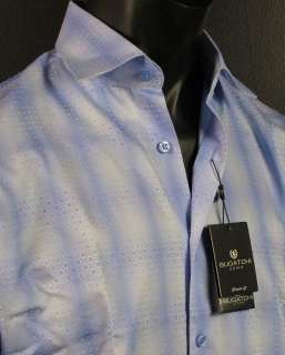   Woven Button up LS3148D29 SKY BLUE Classic Fit Sport Shirt  