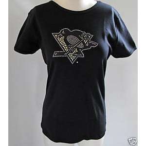  PITTSBURGH PENGUINS WOMANS CRYSTAL BABY DOLL SHIRT X LARGE 
