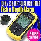 Portable Sonar LCD Fish Finder Fishfinder Alarm 100M  