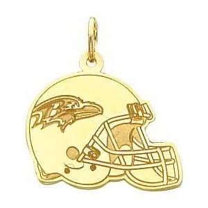   14K Gold NFL Baltimore Ravens Football Helmet Charm: Sports & Outdoors