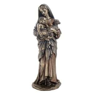   Figurine Mary Holds Jesus and Lamb Religious Gift: Home & Kitchen