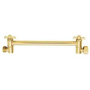   Plumbing Parts 10 Hi Lo Shower Arm, Polished Brass