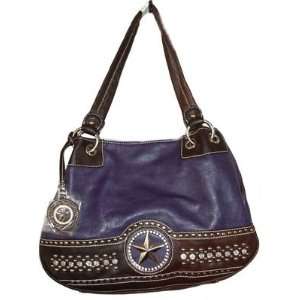   Rhinestone Studded Western Shoulder Handbag Purse 