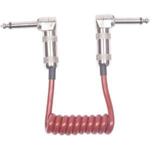   Cable 6 Mini Coil Right Angle Patch Cable Red Musical Instruments