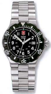 Victorinox Swiss Army Black Dial Stainless Steel Womens Watch 24008 