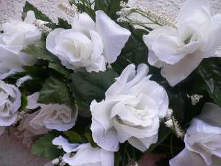 ROSE SWAG OFF WHITE Wedding Table Centerpiece Silk Flowers Arch Gazebo 