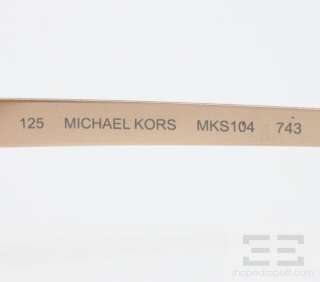 Michael Kors Tortoise & Copper Metal Frame Brown Tinted Sunglasses 