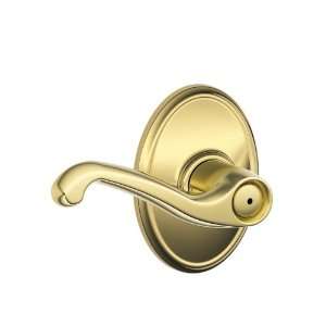 Schlage F40FLA605WKF Wakefield Collection Flair Privacy Lever, Bright 