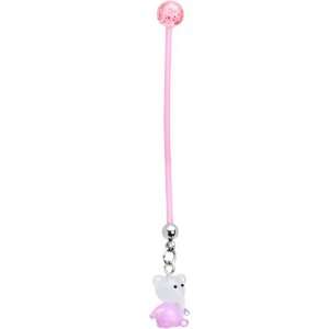  Elephant Pretty Pink Girl Pregnant Belly Ring: Jewelry