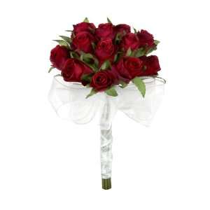   Silk Rose Hand Tie (1 Dozen Roses)   Wedding Bouquet 