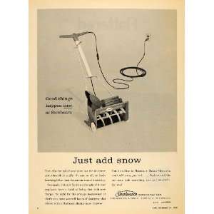  1962 Ad Sunbeam Corporation Snow Blower Driveway Plow 