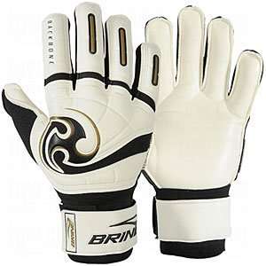  Brine Triumph 3X Goalie Gloves White/Black/Gold/6 Sports 
