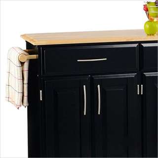 Home Styles Furniture Madison Black Kitchen Cart 095385746186  