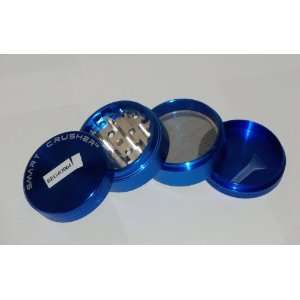 SMART CRUSHER BLUE SPACE Aluminum SPICE HERB Grinder Magnetic CASE 