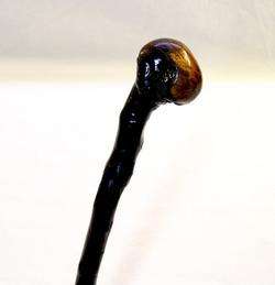   Vintage Irish Blackthorn Shillelagh Walking Stick Burled Handle  