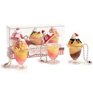  Sweet Shop Ice Cream Sundae Lip Gloss Set Beauty