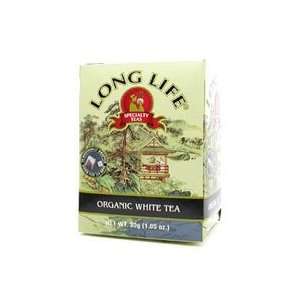  LONG LIFE TEAS, Organic White Tea   20 bags: Health 