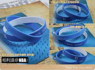 NBA Oklahoma City Thunder Kevin Durant Rubber Bracelet  