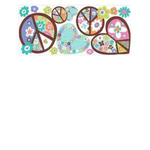 Wallpaper York Girl Power 2 HEARt and PEACE SIGN WALL DECALS RMK1621GM